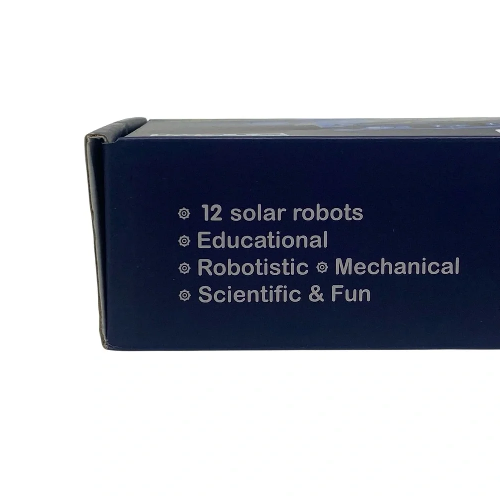 STEM 12-in-1 DIY‎ Creation Toy - Blue and Yellow Solar Robot Kit NEW
